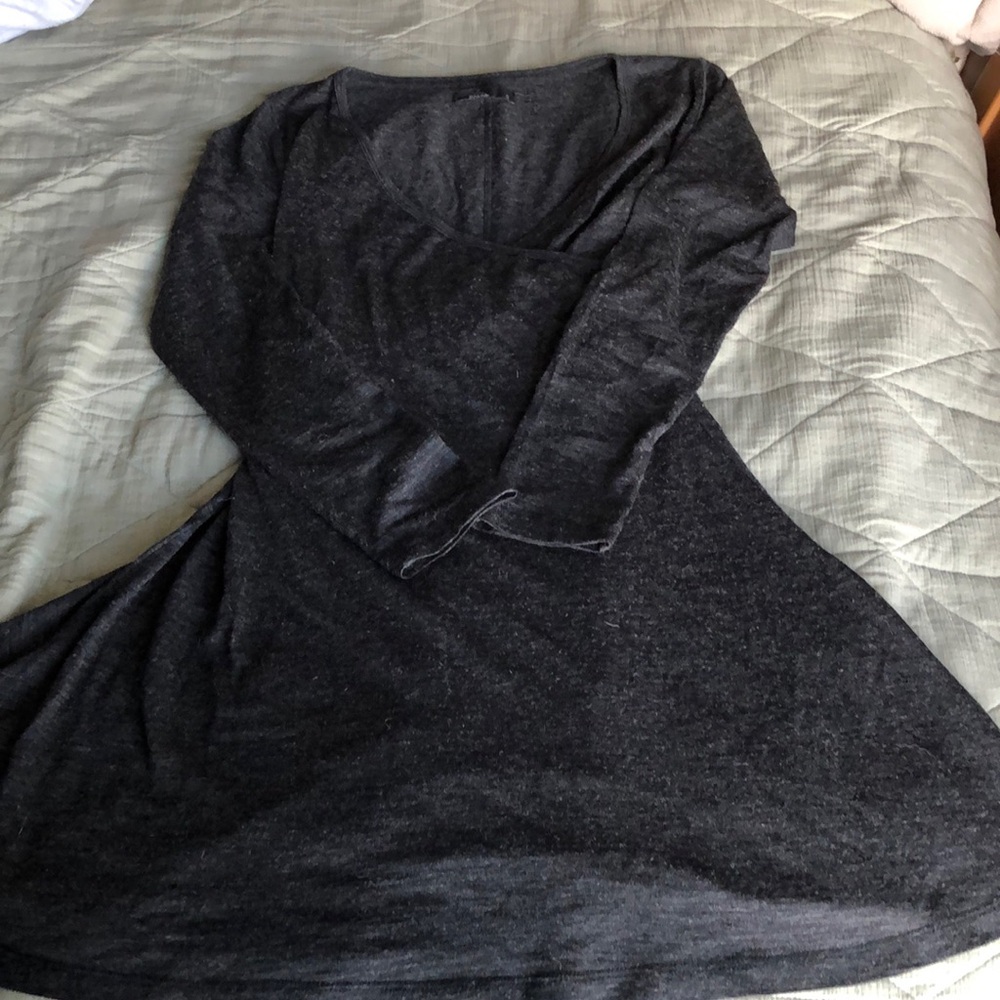2/$10.      Prana VNeck acrylic/ wool long sleeve mini dress